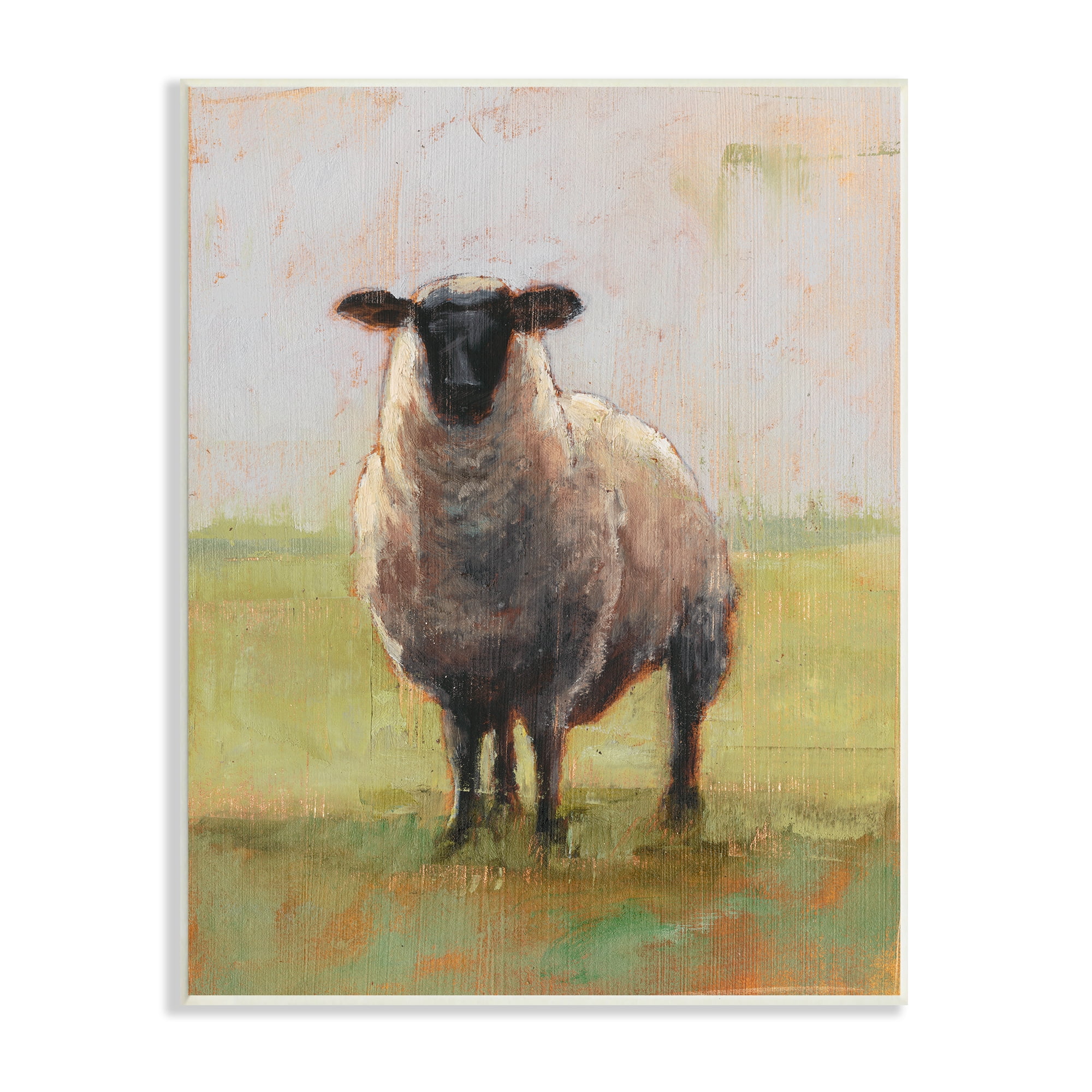 The Stupell Home Decor Collection Painterly Away From Flock Sheep Oversized Wall Plaque Art, 12.5 x 0.5 x 18.5