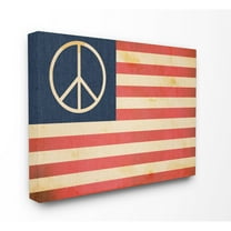 The Stupell Home Decor Collection Peace Flag Wall Art