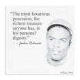 thumbnail image 1 of Stupell Industries Eclectic Personal Dignity Jackie Robinson Quote Black and White Canvas Art, 17 x 17, by Penny Lane Publishing, 1 of 7