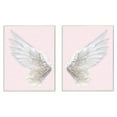 thumbnail image 1 of The Stupell Home Decor Collection Pink Wings 2 Piece Wall Art Set, 1 of 2
