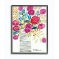 thumbnail image 1 of The Stupell Home Decor Collection Pink and Blue Flower Drawing Framed Giclee Texturized Art, 1 of 2