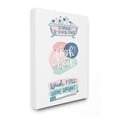 thumbnail image 1 of The Stupell Home Decor Collection Pink and Blue Scrub A Dub Dub with Bath Tub and Toothbrush Illustrations Canvas Wall Art, 1 of 4