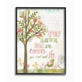 thumbnail image 1 of The Stupell Home Decor Collection Pink and Green Really Beautiful Days Spring Trees and Bird Illustration Framed Giclee Texturized Art, 11 x 14, 1 of 3