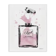 Stupell Industries Eclectic Pretty Pink Watercolor Perfume Bottle Splash Canvas Art, 16 x 20, by Amanda Greenwood