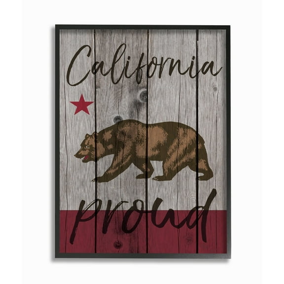 The Stupell Home Decor Collection Proud Typography Framed Wall Art