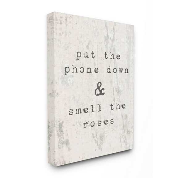 The Stupell Home Decor Collection Put Phone Down and Smell the Roses Wall Art
