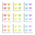 thumbnail image 1 of The Stupell Home Decor Collection Rainbow Watercolor Hearts by Daphne Polselli 9 Piece Canvas Wall Art Set, 1 of 6