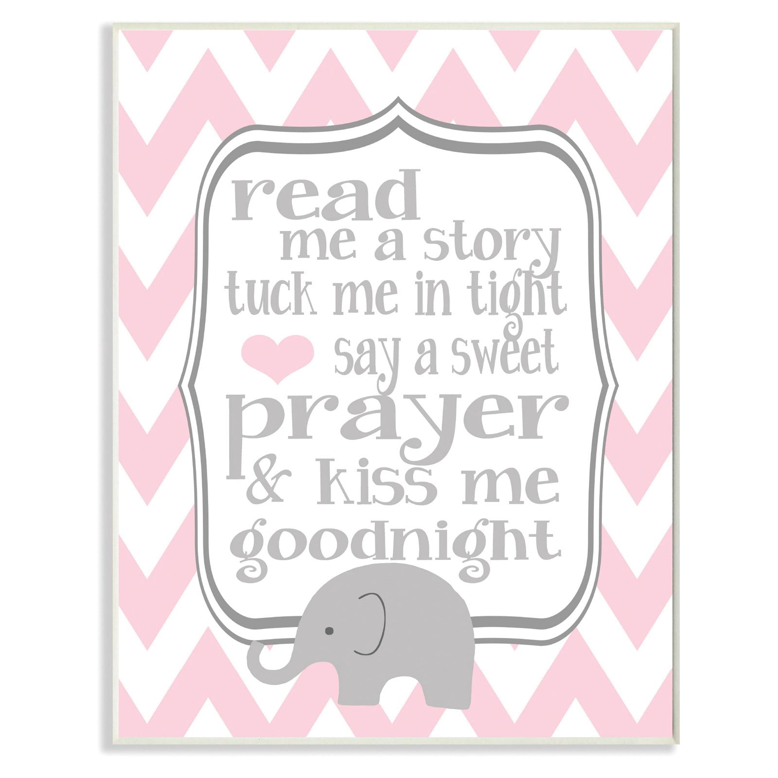 Stupell Industries The Kids Room Read Me a Story Elephant Wall Plaque