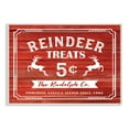 thumbnail image 1 of The Stupell Home Decor Collection Reindeer Treats Vintage Sign Wall Plaque Art, 1 of 5