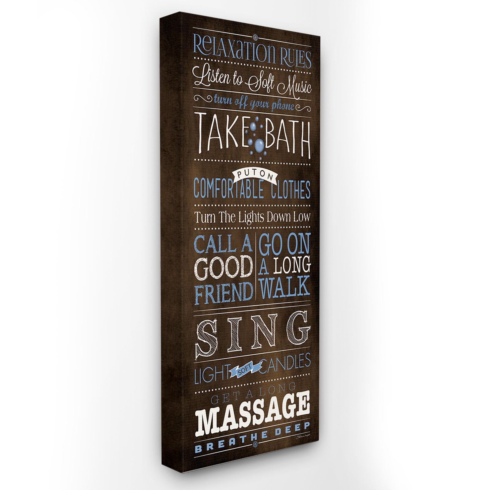 The Stupell Home Decor Collection Relaxation Rules Wall Art