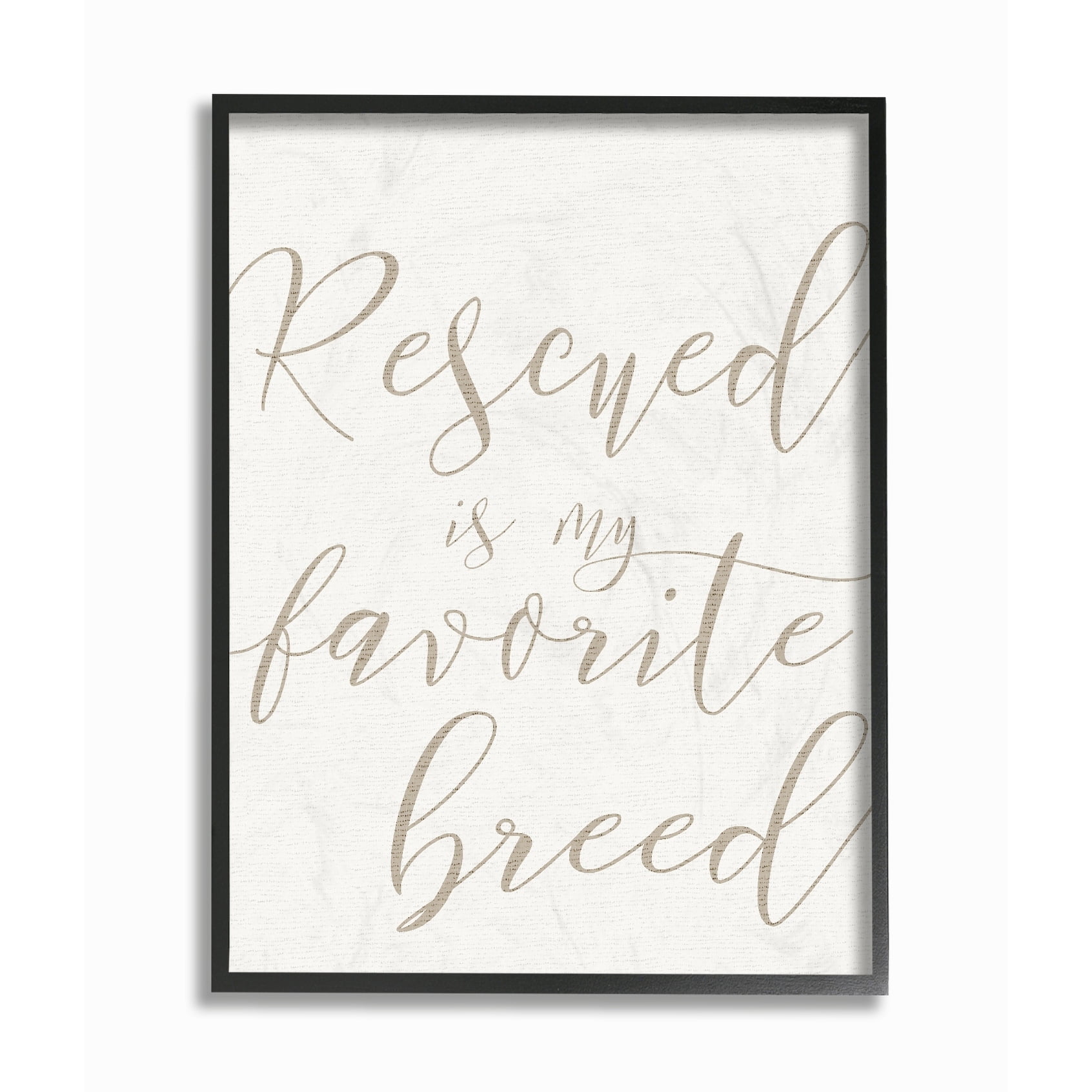 Stupell Rescued Is My Favorite Breed Pet Framed Giclee Texture Art 11 x 14