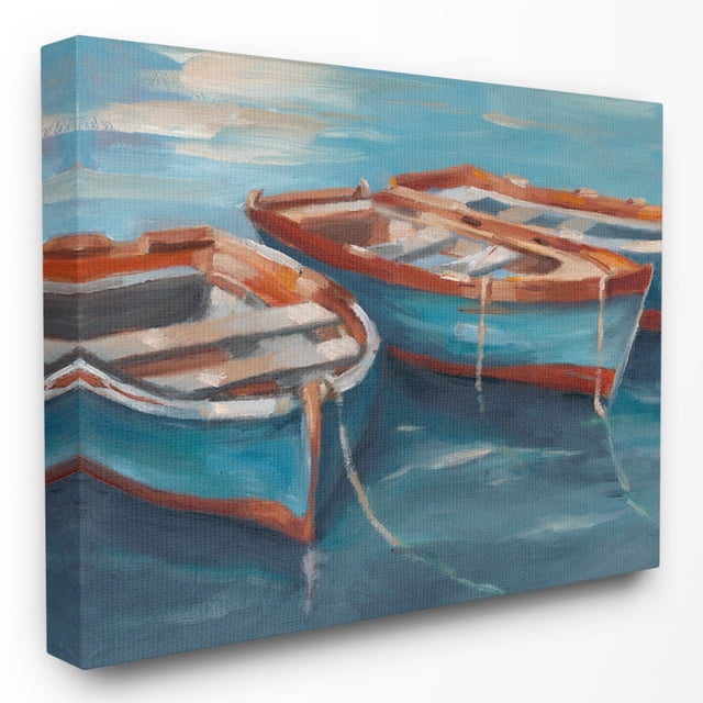The Stupell Home Decor Collection Row Boats At Dock Wall Art - Walmart.com
