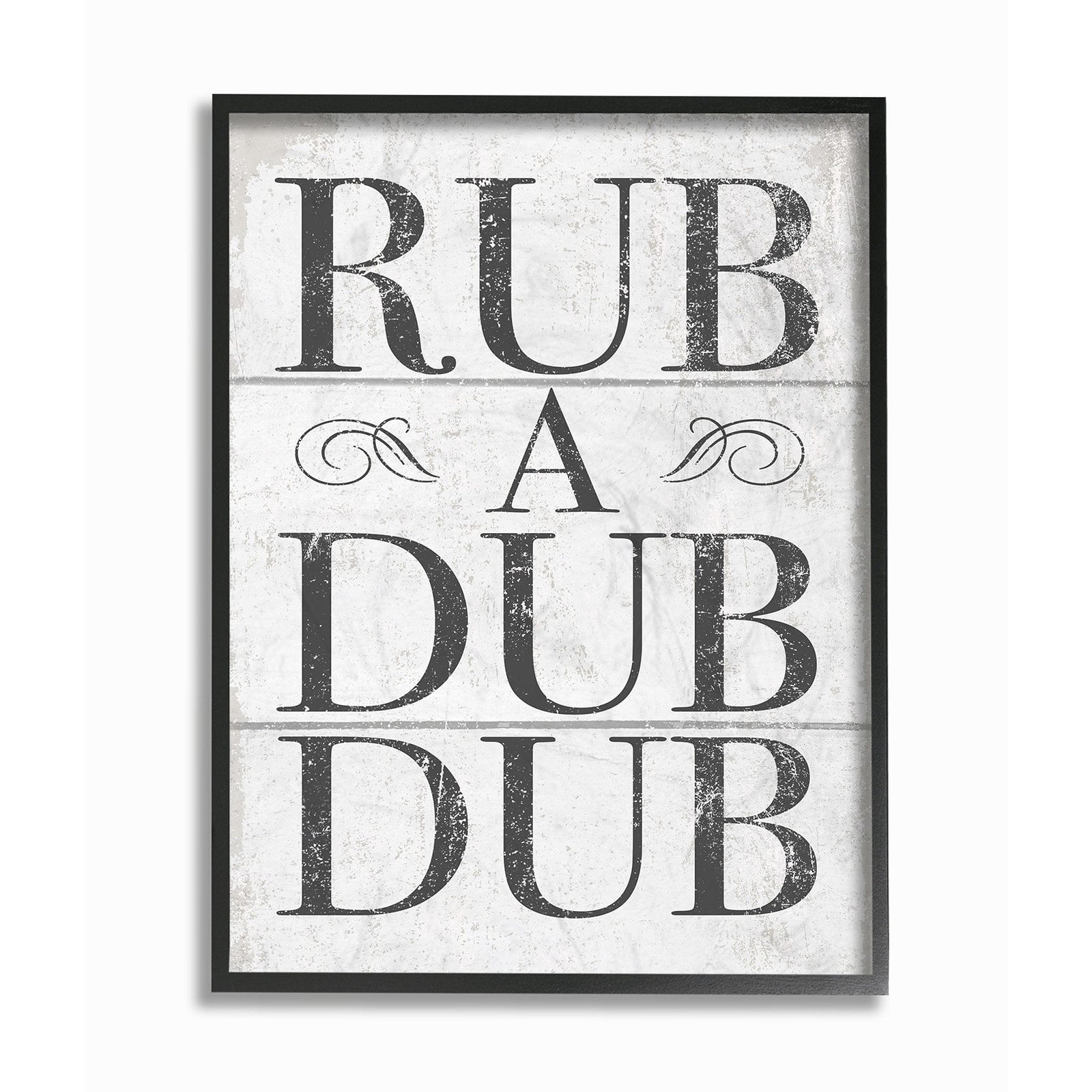 The Stupell Home Decor Collection Rub A Dub Dub Framed Wall Art