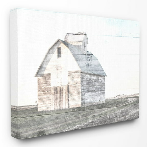 The Stupell Home Decor Collection Rustic Barn in a Field Wall Art