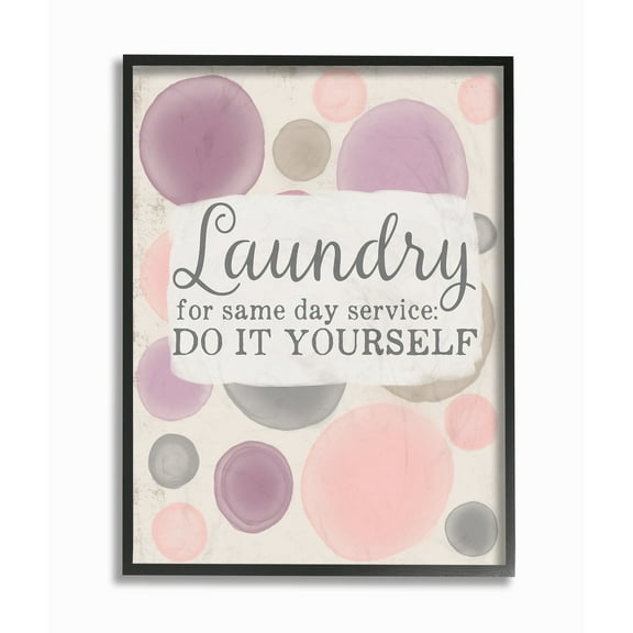 Stupell  Same Day Service DIY Humor Framed Giclee Texturized Art 16 x 20