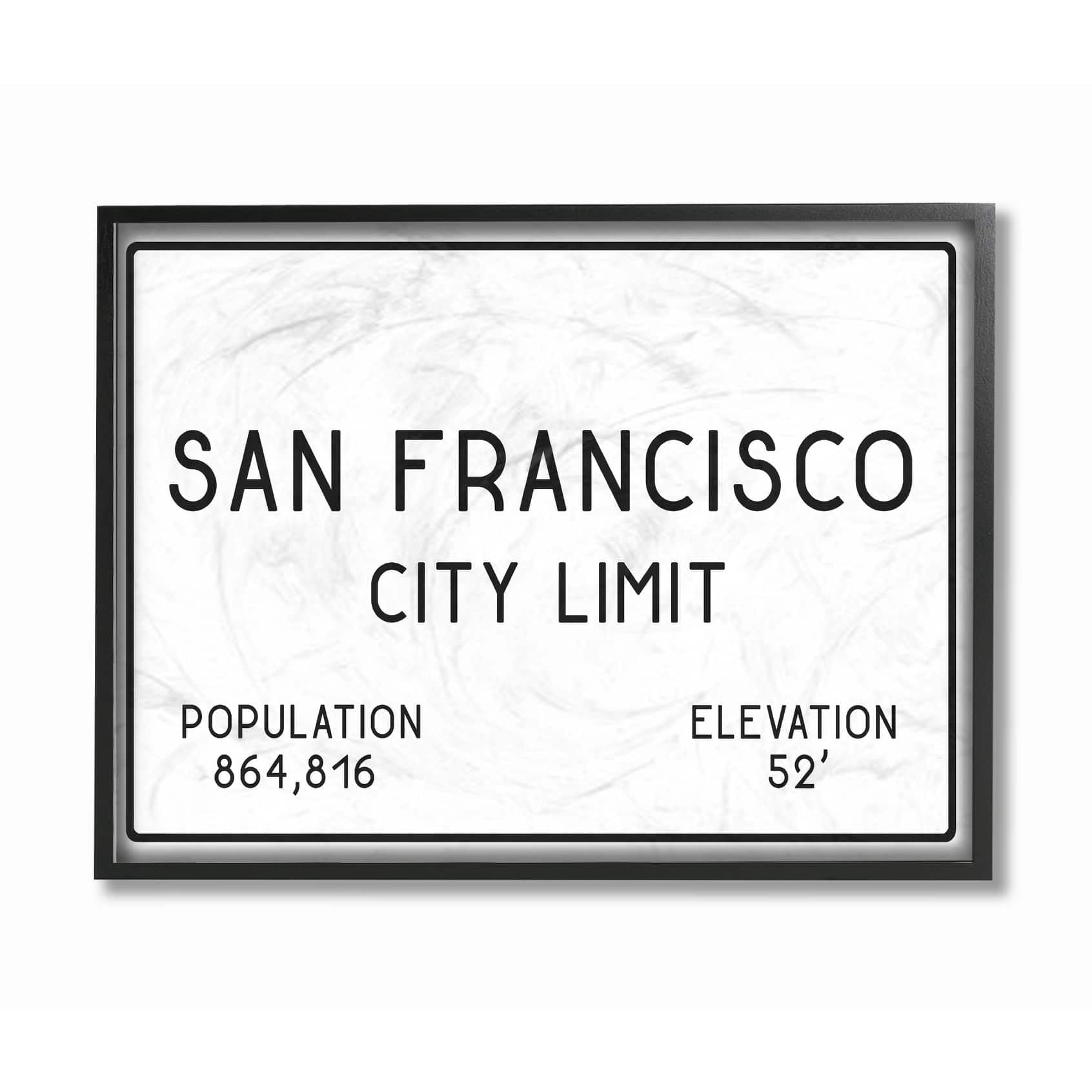 The Stupell Home Decor Collection San Francisco City Limit Canvas Wall Art