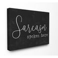 thumbnail image 1 of The Stupell Home Decor Collection Sarcasm Spoken Here Wall Art, 1 of 3