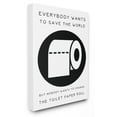 thumbnail image 1 of The Stupell Home Decor Collection Save The World Change The Toilet Paper Wall Art, 1 of 4