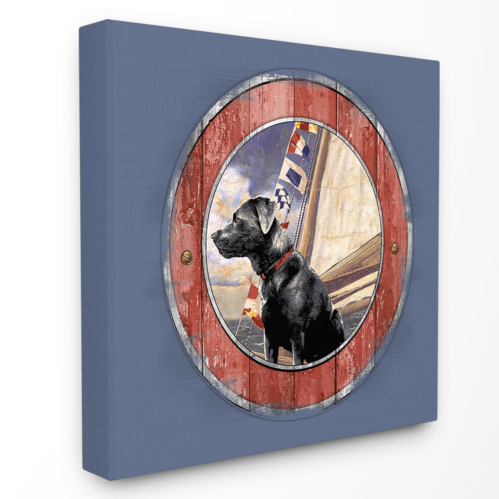 The Stupell Home Decor Collection Seafaring Dog Wall Art