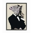 thumbnail image 1 of The Stupell Home Decor Collection Secret Agent James Bond Zebra Framed Giclee Texturized Art, 1 of 4