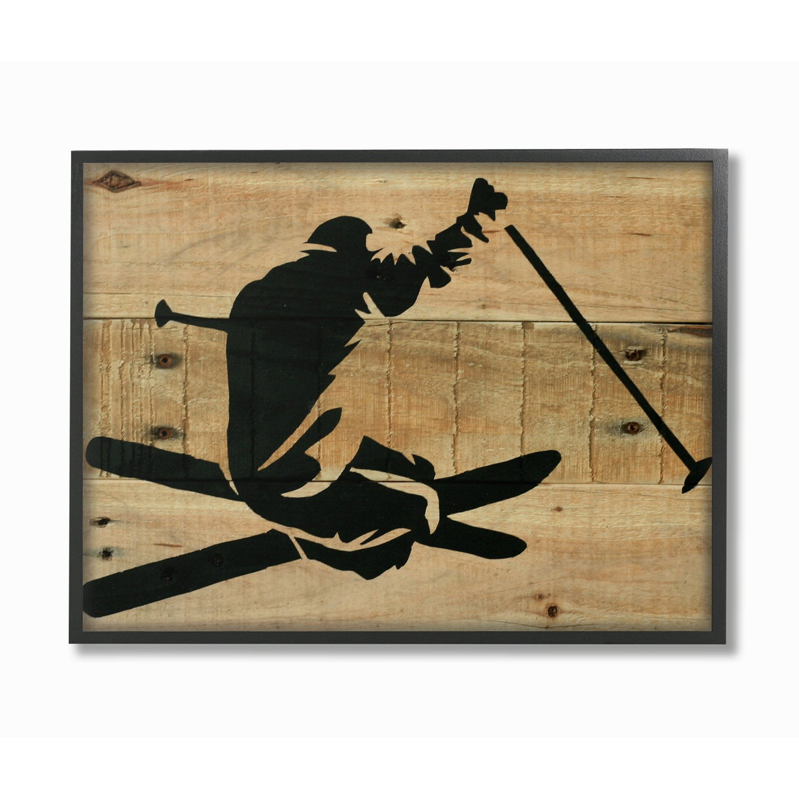 The Stupell Home Decor Collection Skier Back Wall Art