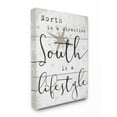 thumbnail image 1 of The Stupell Home Decor Collection South Is A Lifestyle Compass White Planked Look Stretched Canvas Wall Art, 30 x 1.5 x 40, 1 of 3