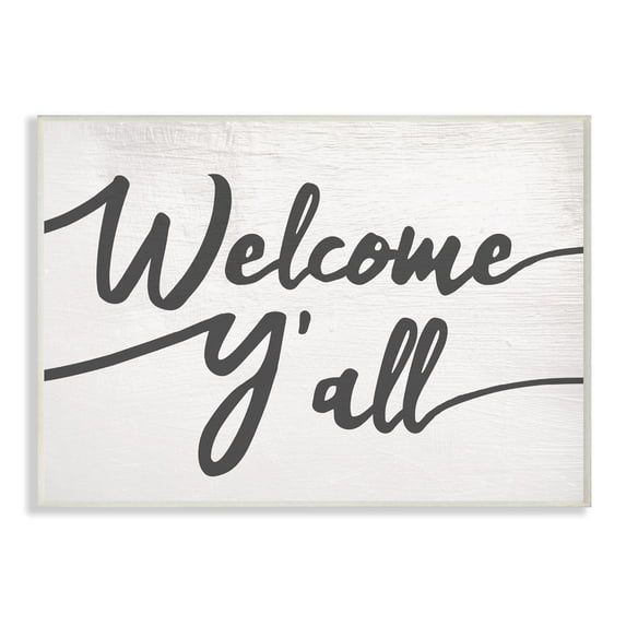 The Stupell Home Decor Collection Southern Welcome Yall Wall Plaque Art