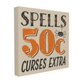thumbnail image 1 of The Stupell Home Decor Collection Spells for Sale Curses Extra Black and Orange Spider Typography XL Stretched Canvas Wall Art, 30 x 1.5 x 30, 1 of 3