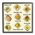 thumbnail image 1 of The Stupell Home Decor Collection Sushi Roll Illustration Chart Wall Art, 1 of 2