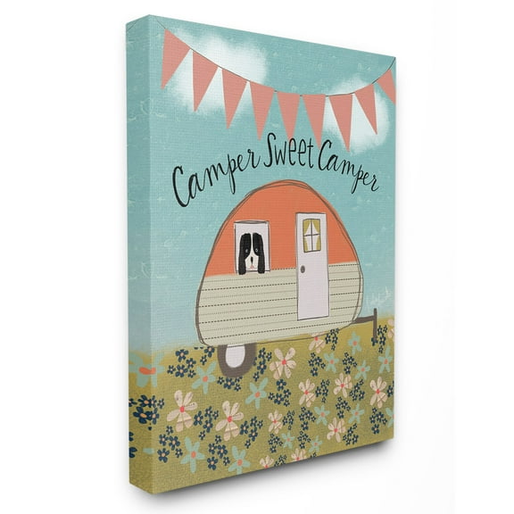The Stupell Home Decor Collection Sweet Camper Country Illustration Wall Art
