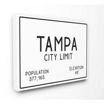 The Stupell Home Decor Collection Tampa City Limit Canvas Wall Art