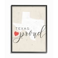 thumbnail image 1 of The Stupell Home Decor Collection Texas Proud with Heart Oversized Framed Giclee Texturized Art, 1 of 4