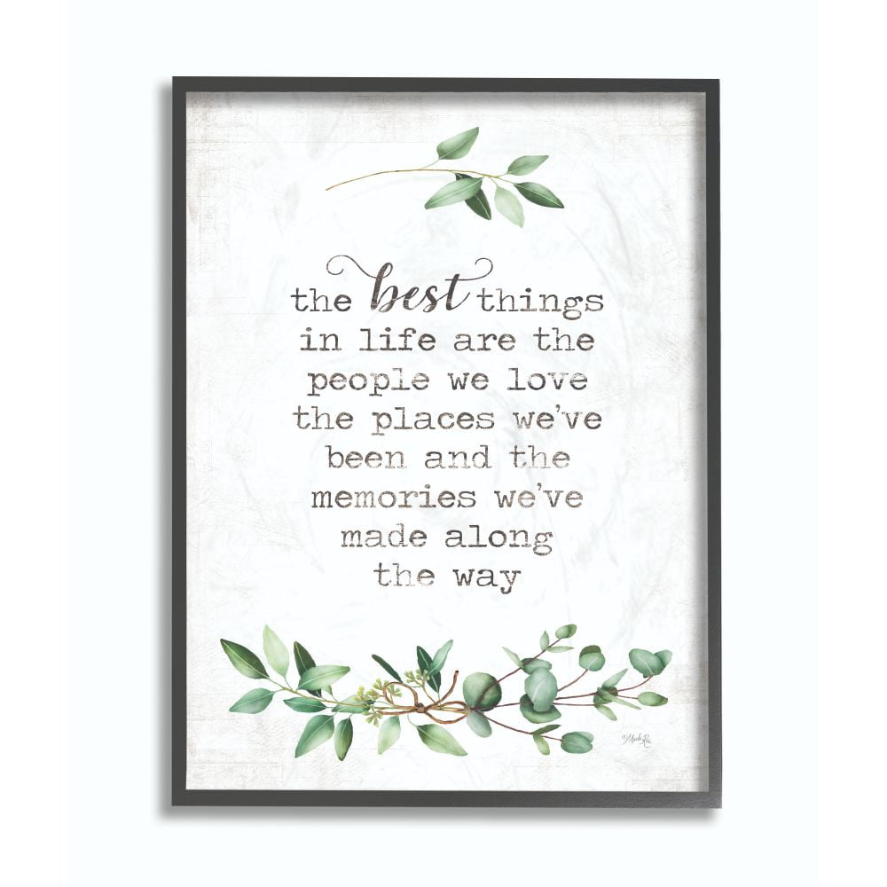 Inspirational Typography Canvas Print with Black Frame, 16 x 20
