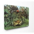 thumbnail image 1 of The Stupell Home Decor Collection The Hungry Lion in the Jungle Illustration Canvas Wall Art, 1 of 4