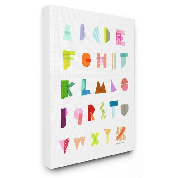 The Stupell Home Decor Collection The Kids Room by Stupell Alphabet Paper Collage Wall Art