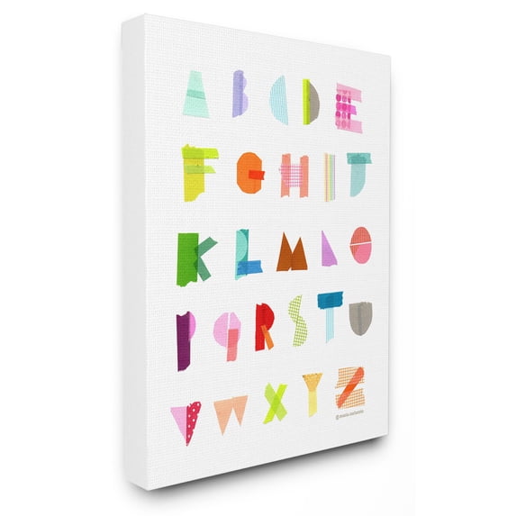 The Stupell Home Decor Collection The Kids Room by Stupell Alphabet Paper Collage Wall Art