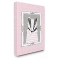 thumbnail image 1 of The Stupell Home Decor Collection The Kids Room by Stupell Badger Portrait Pink Wall Art, 1 of 6