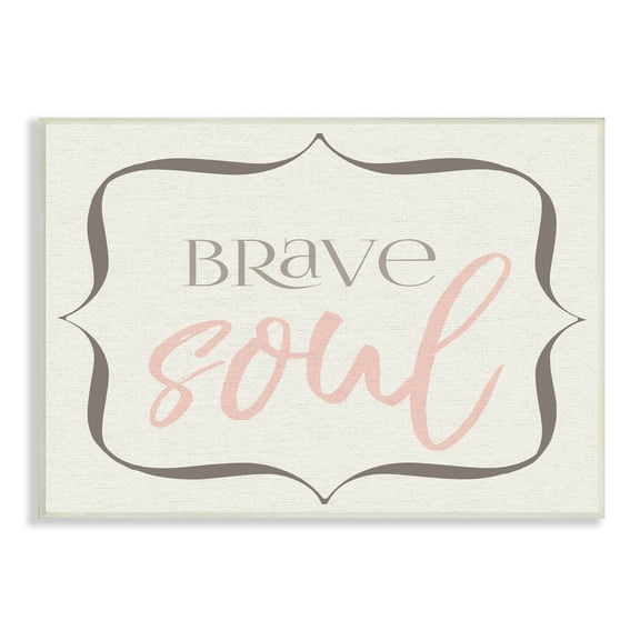 The Stupell Home Decor Collection The Kids Room by Stupell Elegant Brave Soul Wall Art