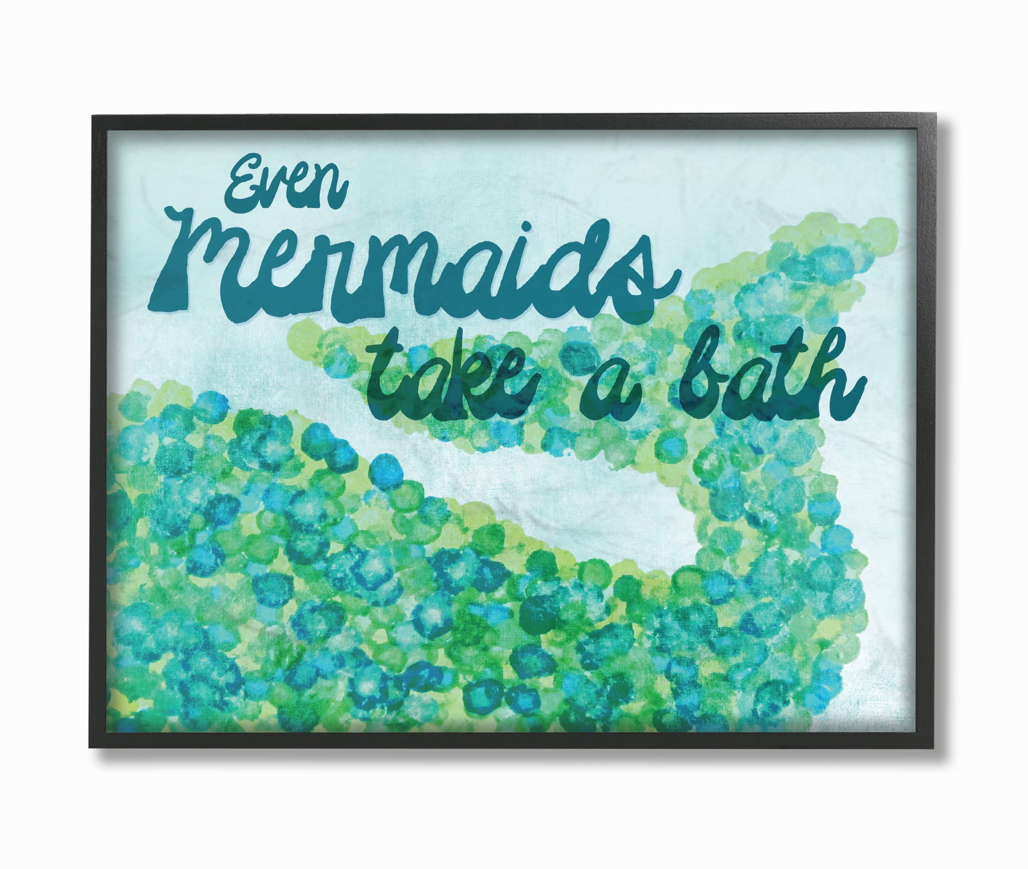 The Stupell Home Decor Collection The Kids Room by Stupell Even Mermaids Take A Bath Wall Art
