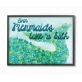 thumbnail image 1 of The Stupell Home Decor Collection The Kids Room by Stupell Even Mermaids Take A Bath Wall Art, 1 of 7