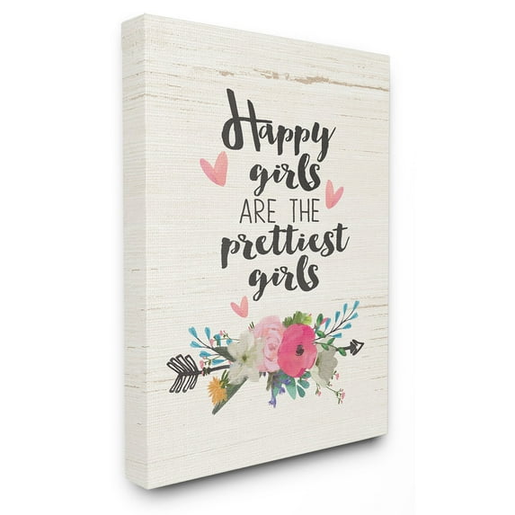 The Stupell Home Decor Collection The Kids Room by Stupell Happy Girls Prettiest Wall Art