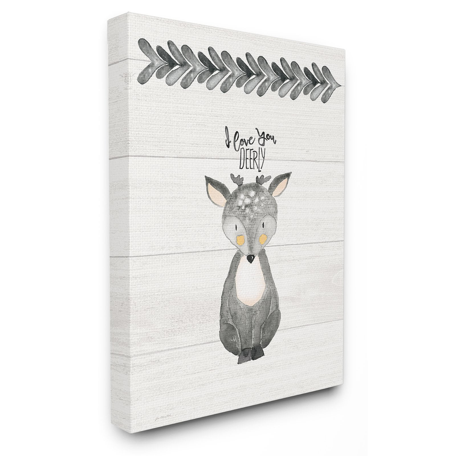 The Stupell Home Decor Collection The Kids Room by Stupell I Love You Deerly Wall Art