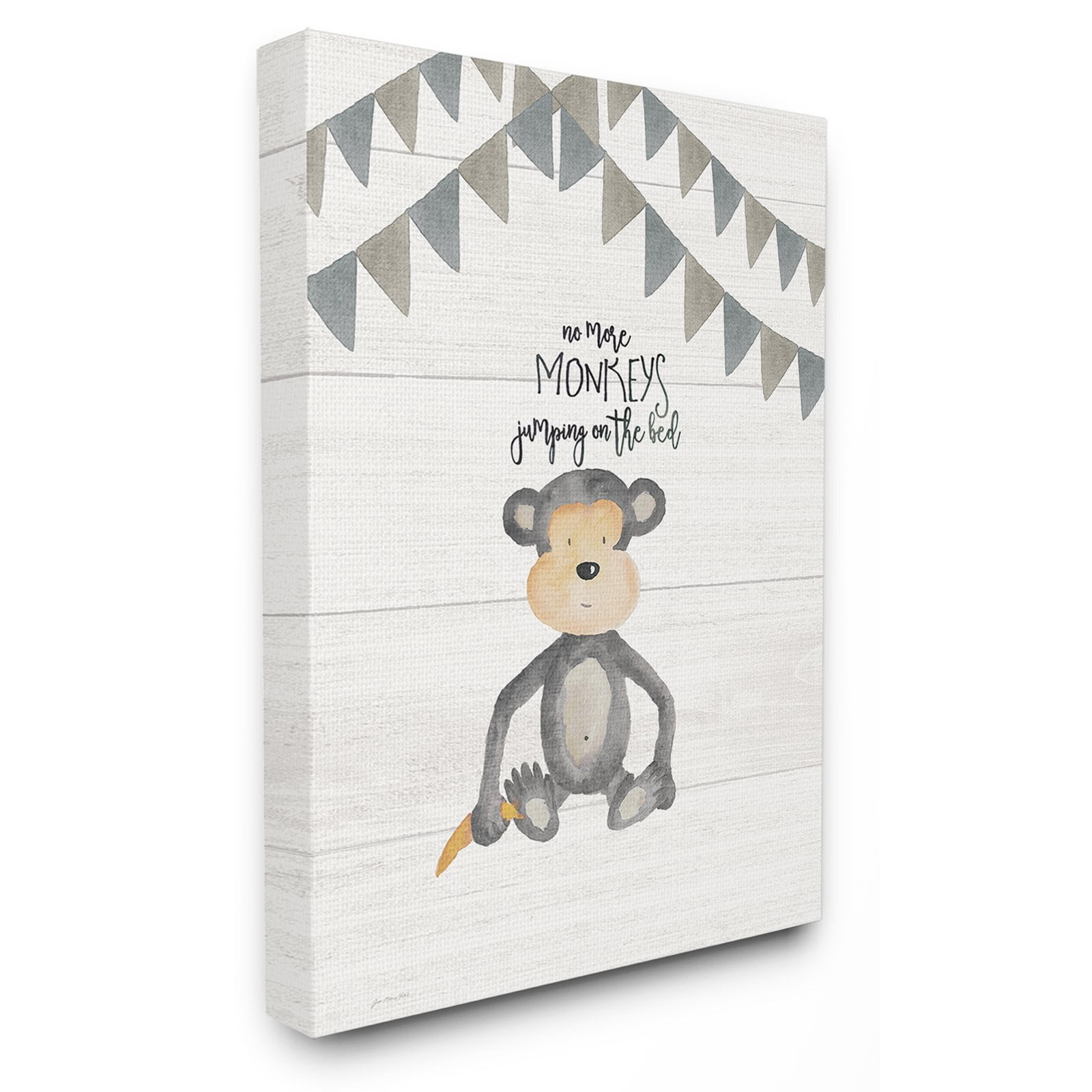 The Stupell Home Decor Collection The Kids Room by Stupell No Monkeys Jumping Wall Art