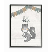 Stupell I'M Nuts About You Squirrel Framed Giclee Wall Art 16 x 20