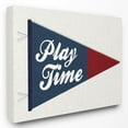 thumbnail image 1 of The Stupell Home Decor Collection The Kids Room by Stupell Play Time Pennant Blue And Red Wall Art, 1 of 4