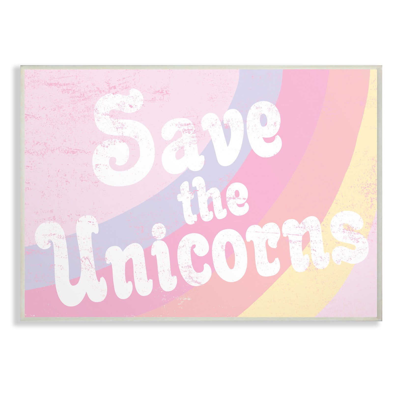 The Stupell Home Decor Collection The Kids Room by Stupell Save The Unicorns Wall Art