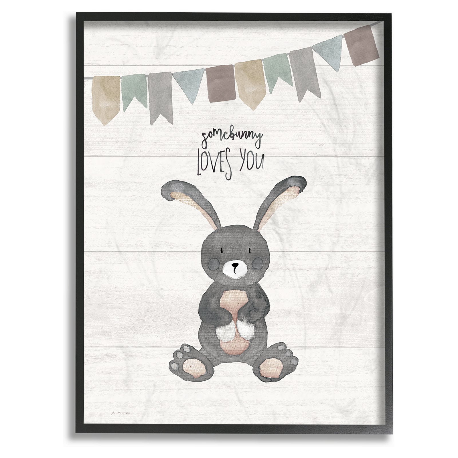 The Stupell Home Decor Collection The Kids Room by Stupell Somebunny Loves You Wall Art