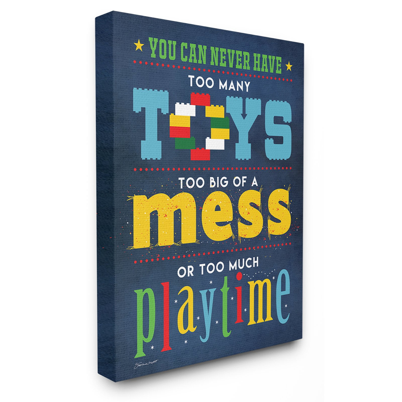 The Stupell Home Decor Collection The Kids Room by Stupell Toys Mess And Playtime Wall Art