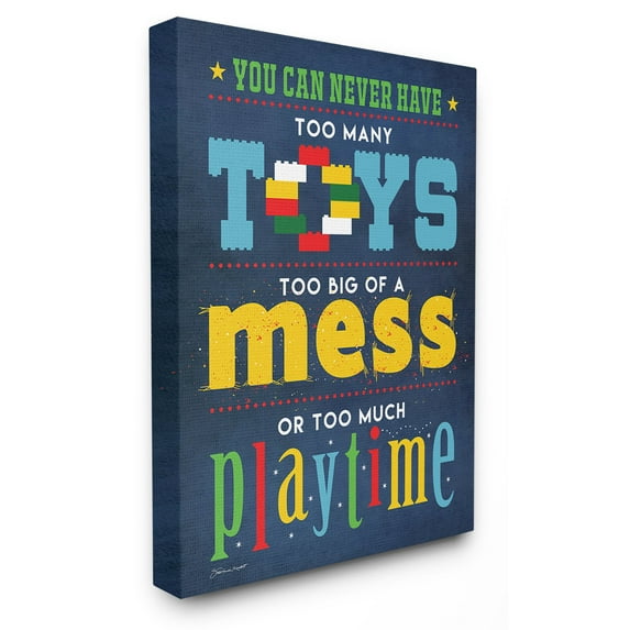 The Stupell Home Decor Collection The Kids Room by Stupell Toys Mess And Playtime Wall Art