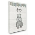 thumbnail image 1 of The Stupell Home Decor Collection The Kids Room by Stupell stronger Than You Think Hippo Wall Art, 1 of 6